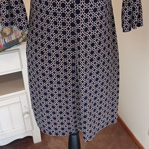 Enfocus Studio Windowpane Dress. Shift. Windowpane - Picture 7 of 10